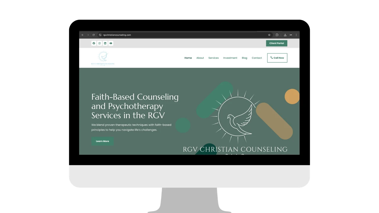 RGV Christian Counseling website design