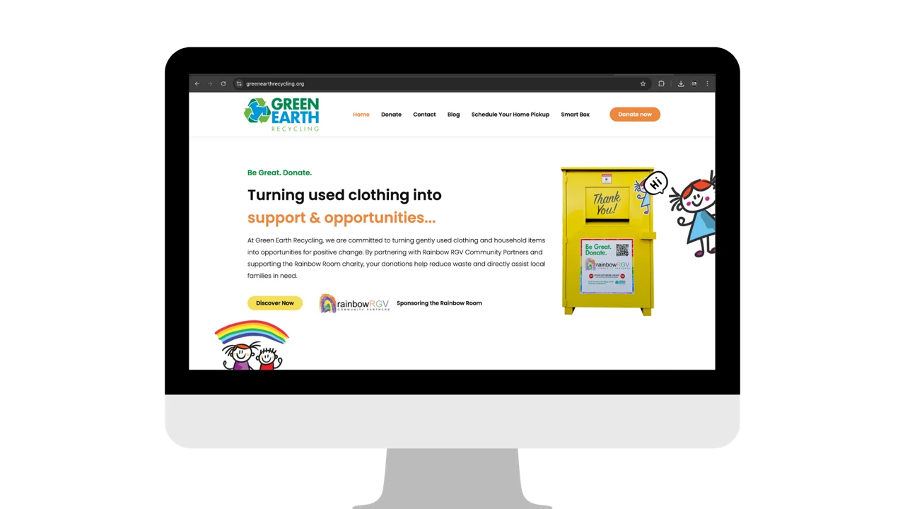 Green Earth Recycling website designed by RGV Web Design