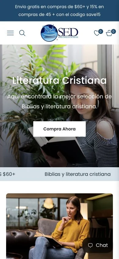 Spanish Evangelical Distributors — mobile website
